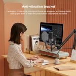 Yanmai X2 Active Rauschunterdrückung Cardioid Zeigen kapazitiver Aufzeichnungsmikrofonset mit Blowout Net & Cantilever-Halterung & 1,7m 3,5-mm-Schnittstellenkabel – Bild 7