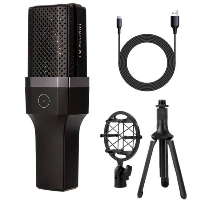 Yanmai X1 4 in 1 faltbarer Anheben professioneller Desktop Live-Broadcast-Cardioid-Zeigen der Kondensatoraufzeichnung Mikrofonset mit Blowout Net & stoßfestem Mount & 1.8m USB-C / Typ-C-Kabel – Bild 2