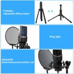 Yanmai X1 4 in 1 faltbarer Anheben professioneller Desktop Live-Broadcast-Cardioid-Zeigen der Kondensatoraufzeichnung Mikrofonset mit Blowout Net & stoßfestem Mount & 1.8m USB-C / Typ-C-Kabel – Bild 5