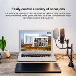 Yanmai X1 4 in 1 faltbarer Anheben professioneller Desktop Live-Broadcast-Cardioid-Zeigen der Kondensatoraufzeichnung Mikrofonset mit Blowout Net & stoßfestem Mount & 1.8m USB-C / Typ-C-Kabel – Bild 7
