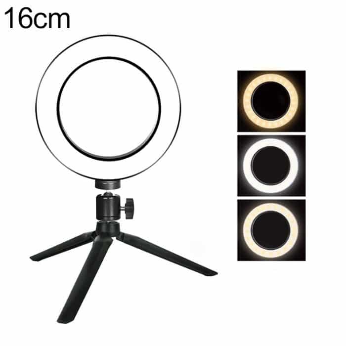 MCP2581.jpg Live-Übertragung Selbstauslöser Dimmring LED Beauty Selfie Light mit kleinem Tischstativ, Selfie Light Durchmesser: 16cm – Bild 1