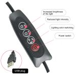 Live-Übertragung Selbstauslöser Dimmring LED Beauty Selfie Light mit kleinem Tischstativ, Selfie Light Durchmesser: 16cm – Bild 3