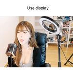 Live-Übertragung Selbstauslöser Dimmring LED Beauty Selfie Light mit kleinem Tischstativ, Selfie Light Durchmesser: 16cm – Bild 6