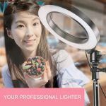 Live-Übertragung Selbstauslöser Dimmring LED Beauty Selfie Light mit kleinem Tischstativ, Selfie Light Durchmesser: 16cm – Bild 7