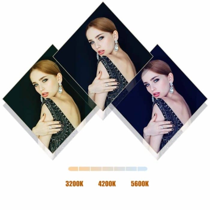 MANTOO RL-12 II 100-240V 28W 12 Zoll Zweifarbiges dimmbares Ringfülllicht mit Stativ – Bild 11