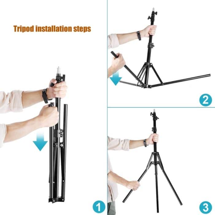 MANTOO RL-12 II 100-240V 28W 12 Zoll Zweifarbiges dimmbares Ringfülllicht mit Stativ – Bild 9