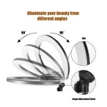 MANTOO RL-18 II 100-240V 55W 18 Zoll Zweifarbiges dimmbares Ringfülllicht mit Stativ – Bild 4