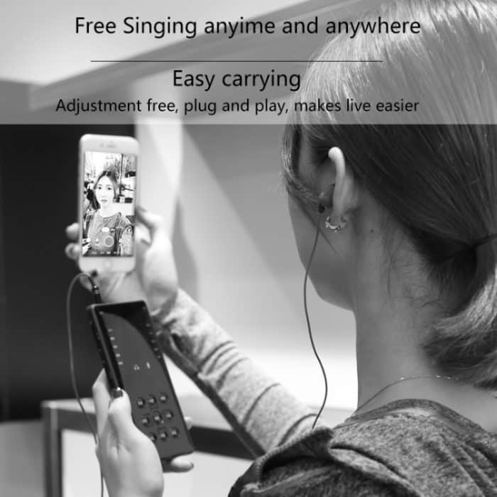 RK-C21 Bluetooth Live Broadcast Audio Headset Mikrofon Webcast Entertainment Streamer Soundkarte für Telefon, Computer PC – Bild 14