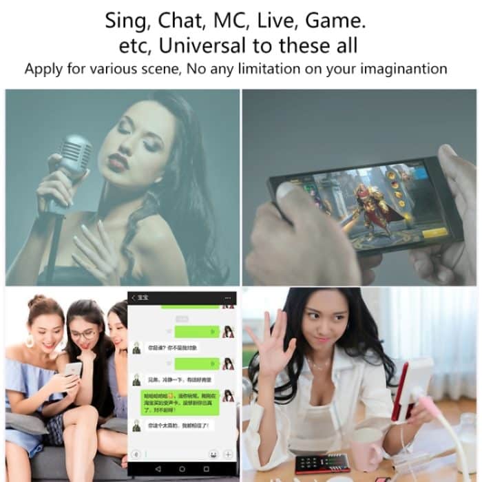 RK-C21 Bluetooth Live Broadcast Audio Headset Mikrofon Webcast Entertainment Streamer Soundkarte für Telefon, Computer PC – Bild 15