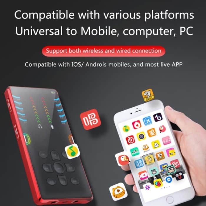 RK-C21 Bluetooth Live Broadcast Audio Headset Mikrofon Webcast Entertainment Streamer Soundkarte für Telefon, Computer PC – Bild 16