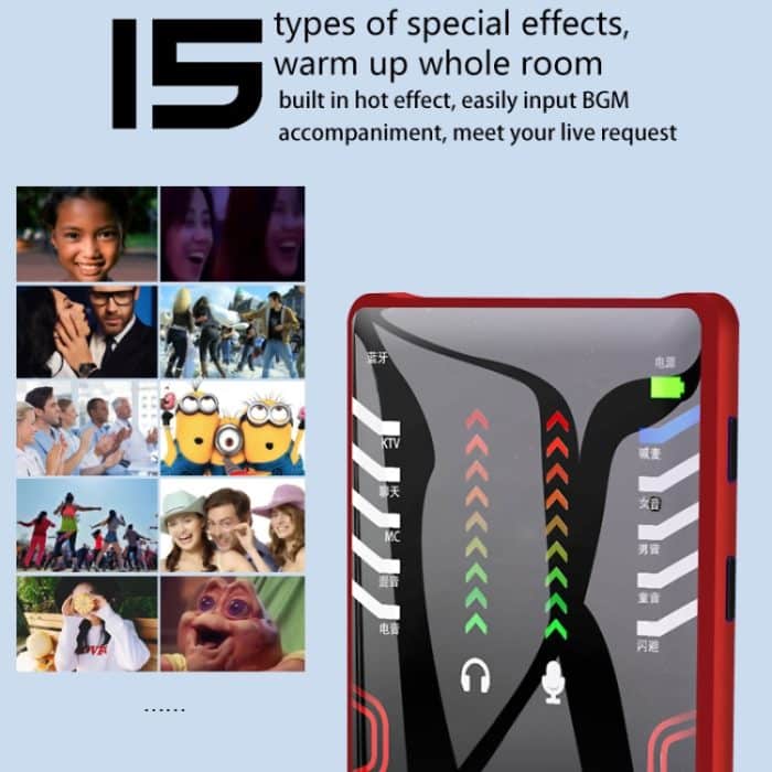 RK-C21 Bluetooth Live Broadcast Audio Headset Mikrofon Webcast Entertainment Streamer Soundkarte für Telefon, Computer PC – Bild 5