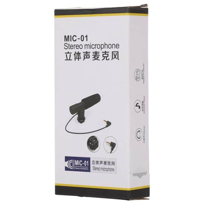 MIC-02 30-18000Hz Rate Sound Klares Stereomikrofon für Smartphone, Kabellänge: 28 cm – Bild 10