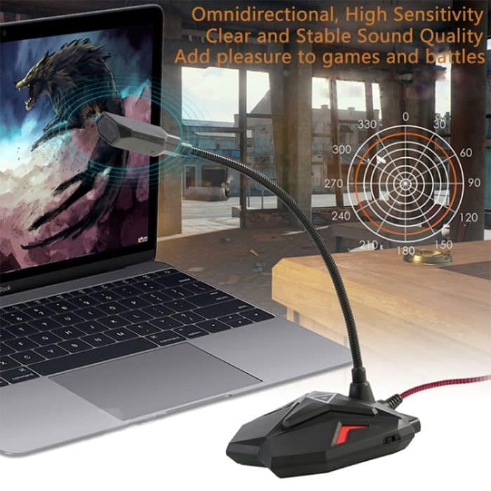 G55 Kapazitives Gaming-Mikrofon mit LED-Anzeige – Bild 9