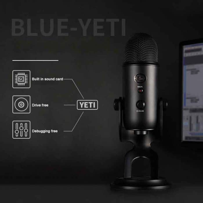 Logitech Blue Yeti USB-Kondensatormikrofon, Blue Yeti(Black), Blue Yeti(Blue), Blue Yeti(Silver) – Bild 7