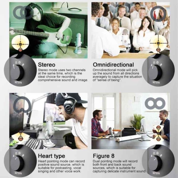 Logitech Blue Yeti USB-Kondensatormikrofon, Blue Yeti(Black), Blue Yeti(Blue), Blue Yeti(Silver) – Bild 8