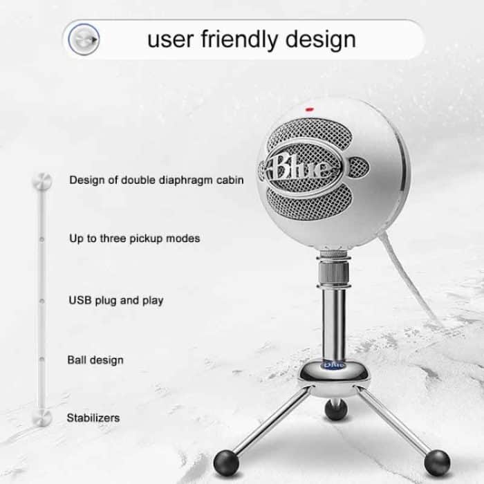 Logitech Blue Snowball USB-Kondensator-Ankeraufnahmemikrofon – Bild 2