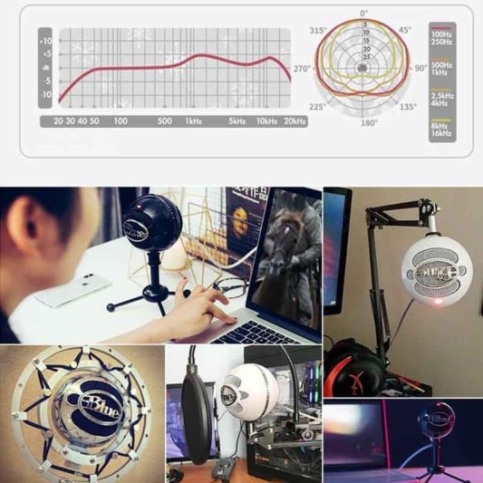 Logitech Blue Snowball USB-Kondensator-Ankeraufnahmemikrofon – Bild 6