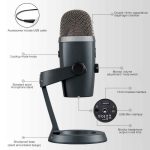 Logitech Blue Yeti Nano Kondensator Digitales USB-Live-Übertragungsmikrofon, Blue Yeti Nano – Bild 3