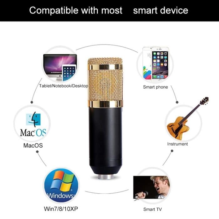 Kompatibel mit PC/Mac für Live-Übertragungen, KTV usw., BM800 Black, BM800 Pink, BM800 Blue, BM800 Red, BM800 White – Bild 11