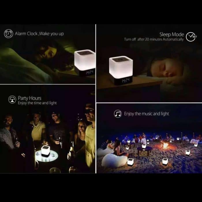 MUSKY DY 28 LED Licht 3D Stereo Musik Mini Bluetooth Lautsprecher, Support Clock Alarm / AUX, Für iPhone, Galaxy, Sony, Lenovo, HTC, Huawei, Google, LG, Xiaomi und andere Smartphones – Bild 7