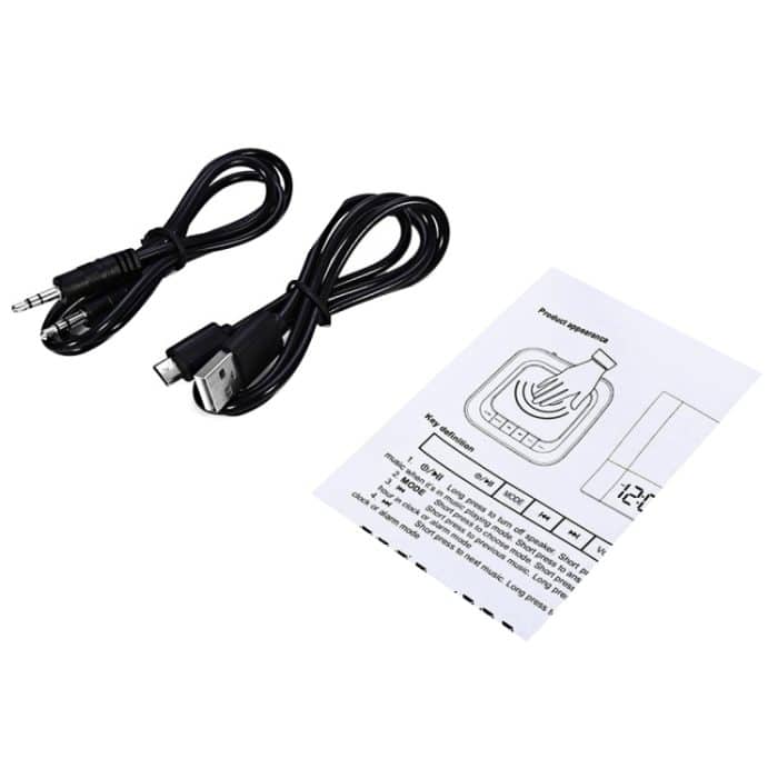 MUSKY DY 28 LED Licht 3D Stereo Musik Mini Bluetooth Lautsprecher, Support Clock Alarm / AUX, Für iPhone, Galaxy, Sony, Lenovo, HTC, Huawei, Google, LG, Xiaomi und andere Smartphones – Bild 9