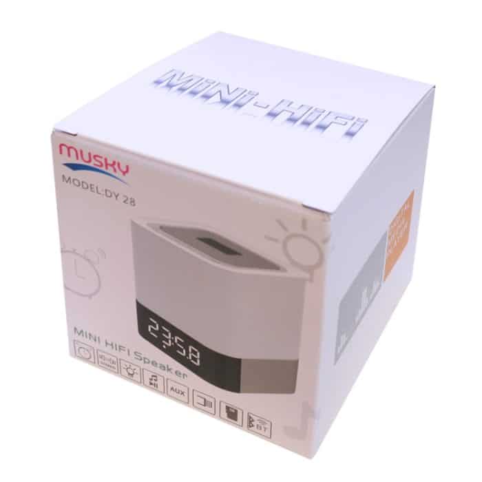 MUSKY DY 28 LED Licht 3D Stereo Musik Mini Bluetooth Lautsprecher, Support Clock Alarm / AUX, Für iPhone, Galaxy, Sony, Lenovo, HTC, Huawei, Google, LG, Xiaomi und andere Smartphones – Bild 10