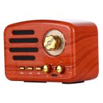 Elvis Angel MA-1500 Retro Bluetooth HiFi-Radio-Lautsprecher mit buntem LED-Licht, Unterstützung für USB & FM & 3,5 mm Aux
