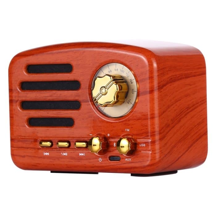 Elvis Angel MA-1500 Retro Bluetooth HiFi-Radio-Lautsprecher mit buntem LED-Licht, Unterstützung für USB & FM & 3,5 mm Aux – Bild 2