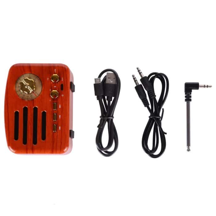 Elvis Angel MA-1500 Retro Bluetooth HiFi-Radio-Lautsprecher mit buntem LED-Licht, Unterstützung für USB & FM & 3,5 mm Aux – Bild 5