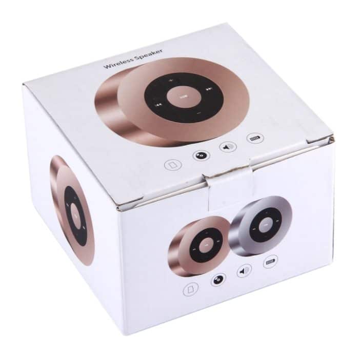 A8 Tragbarer Stereo-Bluetooth-Lautsprecher mit integriertem Mikrofon, unterstützt Freisprechanrufe / TF-Karte / AUX-IN, Pink, Gold, Grey, Red, Silver – Bild 5