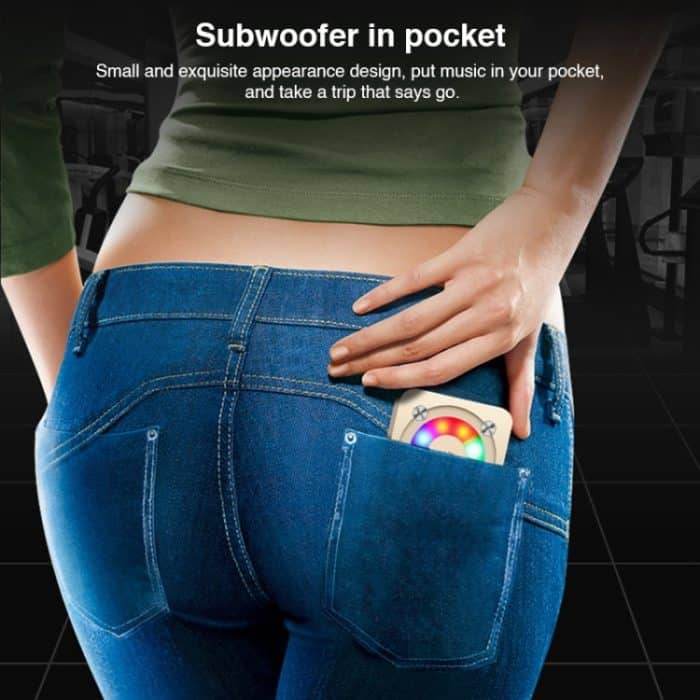 A9 Tragbarer Bluetooth-Stereolautsprecher mit integriertem Mikrofon und Licht, unterstützt Freisprechanrufe, TF-Karte und AUX-Eingang, Bluetooth-Entfernung: 10 m, with Light(Gold), with Light(Black), with Light(Rose Gold) – Bild 7