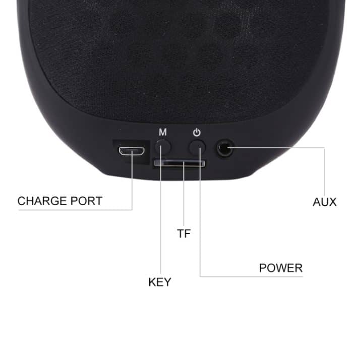 Für Mobiltelefone/Tablets/Laptops, unterstützt TF-Karte und AUX-Eingang, Bluetooth-Entfernung: 10 m – Bild 6