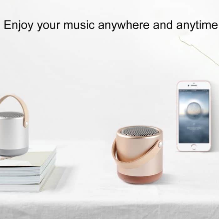 A056 Tragbarer Outdoor-Metall-Bluetooth-V4.1-Lautsprecher mit Mikrofon, unterstützt Freisprecheinrichtung und AUX-Line-In, A056 – Bild 6