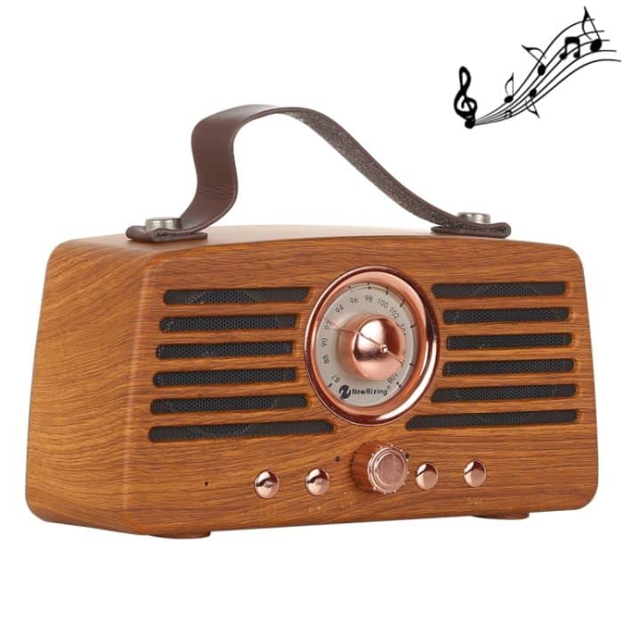 MS5203.jpg NewRixing NR-4013 Retro Manchurian Ash Textur Hand Wireless FM-Lautsprecher mit Anruffunktion, Unterstützung TF-Karte und U-Disk – Bild 1