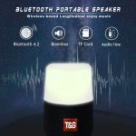 T&G TG168 Tragbarer kabelloser Bluetooth V5.0-Stereolautsprecher mit Griff, integriertem Mikrofon, unterstützt blinkendes LED-Licht, TF-Karte, U-Disk, AUX-IN und FM, TG168 – Bild 13