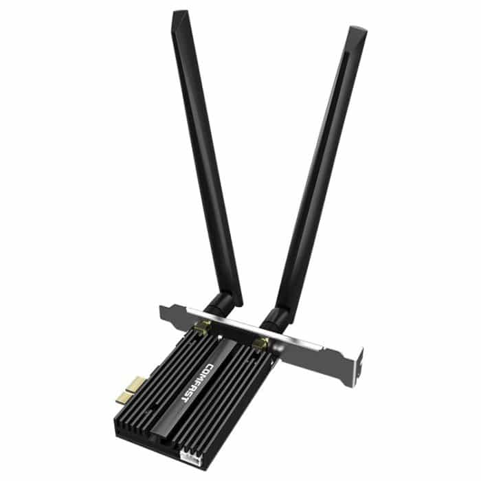 Comfast CF-AX181 PRO 3000MBPS TRI-Band + Bluetooth 5.2 Wireless Wifi6E PCI-E-Netzwerkkarte mit Kühlkörper – Bild 2