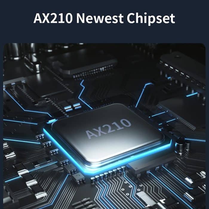 COMFAST CF-AX210 PLUS 5374MBPS TRI-Band + Bluetooth 5.2 Wireless Wifi6E PCI-E-Netzwerkkarte – Bild 5