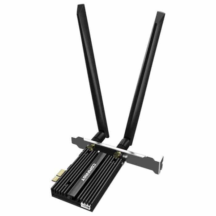 COMFAST CF-AX210 PRO 5374MBPS TRI-Band + Bluetooth 5.2 Wireless Wifi6E PCI-E-Netzwerkkarte mit Kühlkörper – Bild 1