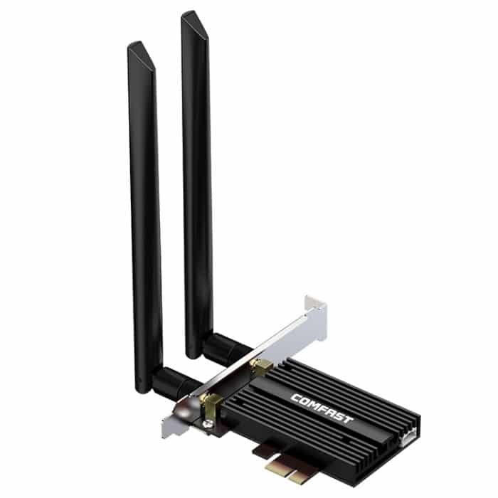 COMFAST CF-AX210 PRO 5374MBPS TRI-Band + Bluetooth 5.2 Wireless Wifi6E PCI-E-Netzwerkkarte mit Kühlkörper – Bild 2