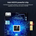 COMFAST CF-AX210 PRO 5374MBPS TRI-Band + Bluetooth 5.2 Wireless Wifi6E PCI-E-Netzwerkkarte mit Kühlkörper – Bild 4