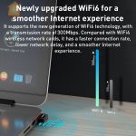 EP-A300 300 Mbit/s WiFi 6 USB-Netzwerkadapter mit kostenlosem Treiber – Bild 3