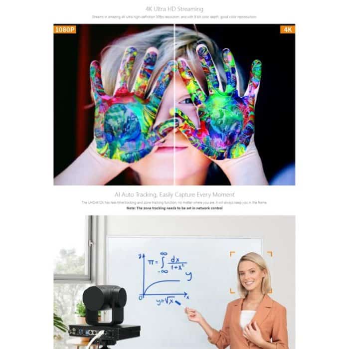 FEELWORLD UHD4K12X 4K PTZ-Kamera 12-fach optischer Zoom, Autofokus, SDI, HDMI, USB, IP-Fernbedienung, UHD4K12X – Bild 6