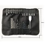 31 in1 Bohr- und Schraubendreherbohrersatz Industrielles Spatenpaddel Flachholz Holzbearbeitung Bohrbohrer mit tragbarer Tasche – Bild 2