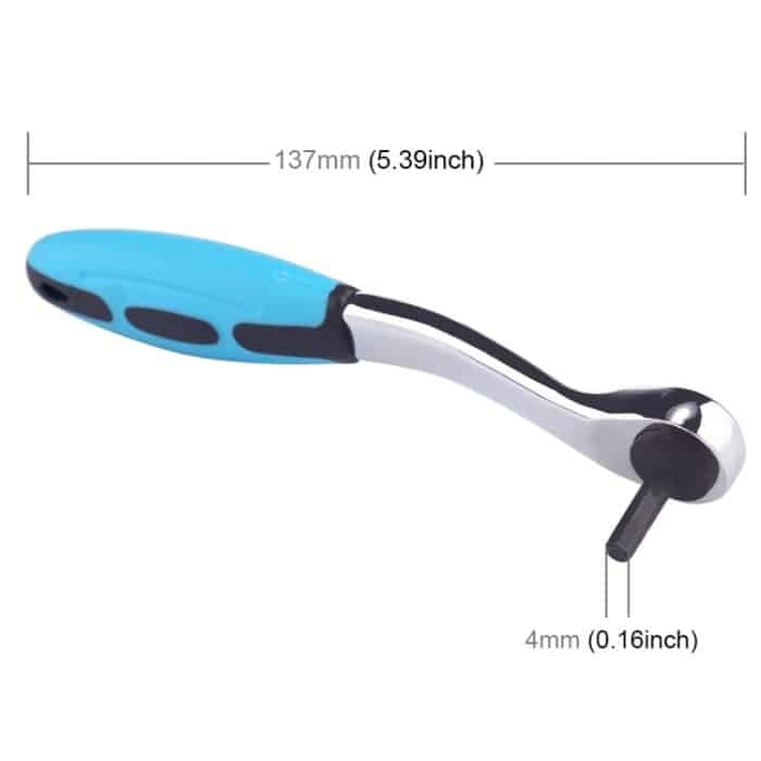 4mm innerer Sechskant 72 Zahnrad Ratschenschlüssel – Bild 3