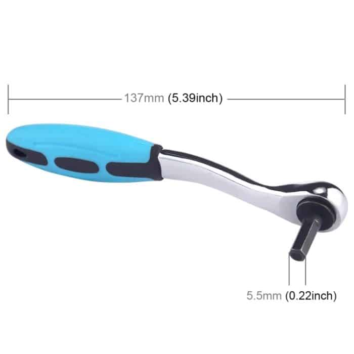 5,5 mm Innensechskant 72 Zahnrad Ratschenschlüssel – Bild 3