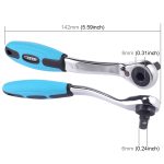 1/4 mm innerer Tetragon 72 Ratschenschlüssel mit Zahngriff – Bild 3