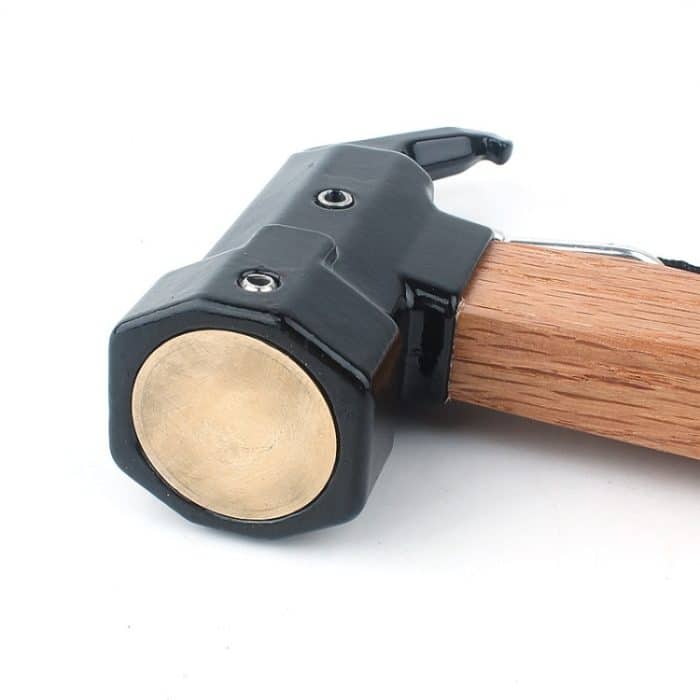 CLS-Outdoor Sechseck Messing Messing Multifunktions-Nagelzieher Hai Hammer – Bild 5