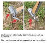 CLS-Outdoor Sechseck Messing Messing Multifunktions-Nagelzieher Hai Hammer – Bild 7