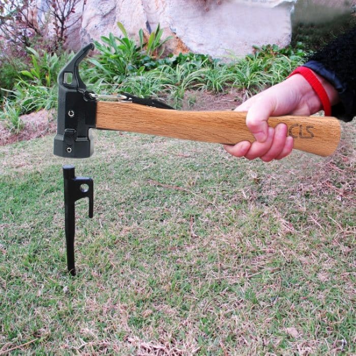 CLS-Outdoor Sechseck Messing Messing Multifunktions-Nagelzieher Hai Hammer – Bild 8