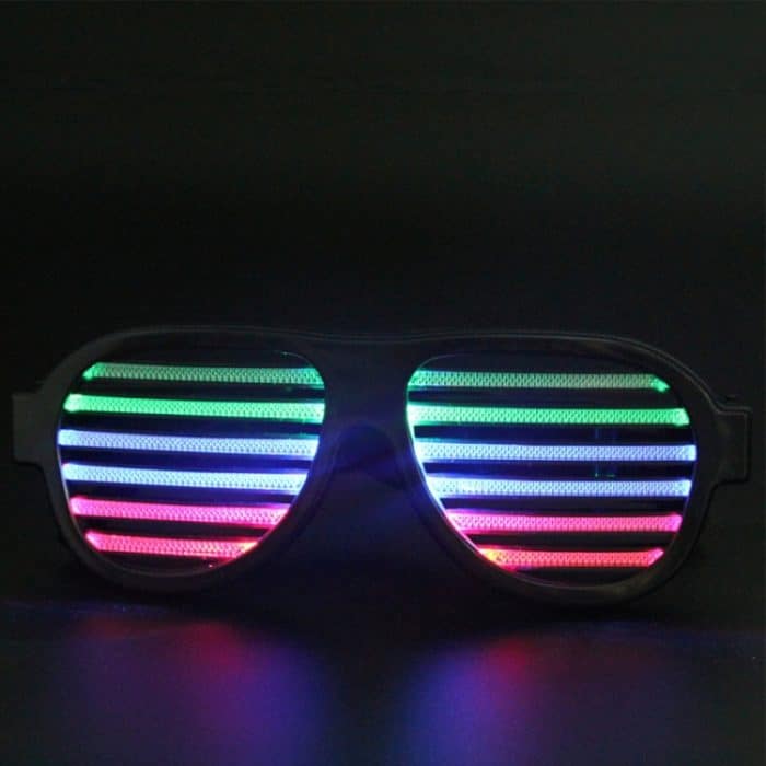 LED-CM03 LED Musical Shades Sound & Musik Aktive LED-Partybrille mit USB-Ladegerät – Bild 6